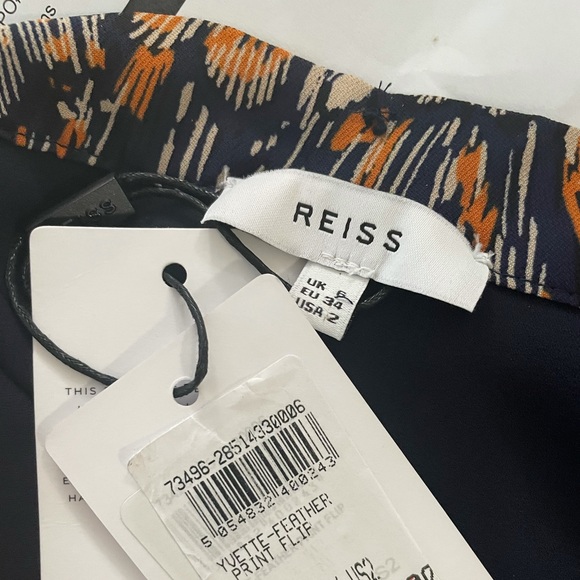 REISS NWT Yvette Feather Skirt SIZE 2 - Picture 8 of 10